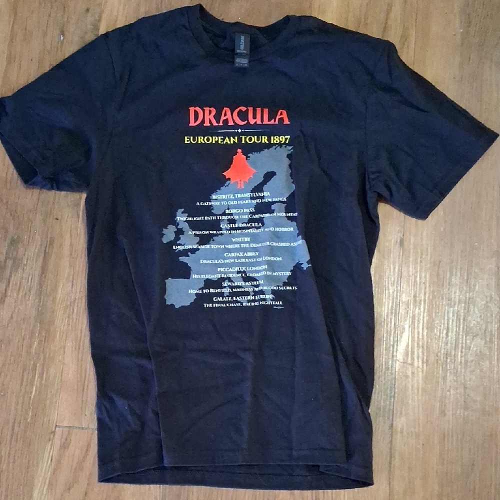 Dracula European Tour 1897 Black T-Shirt